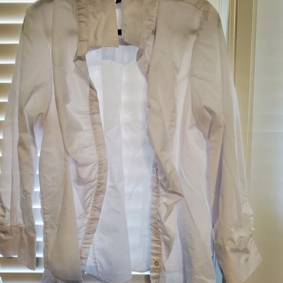 Ashley Stewart White 3/4 Sleeve Blouse - Size 20 - Picture 1 of 5
